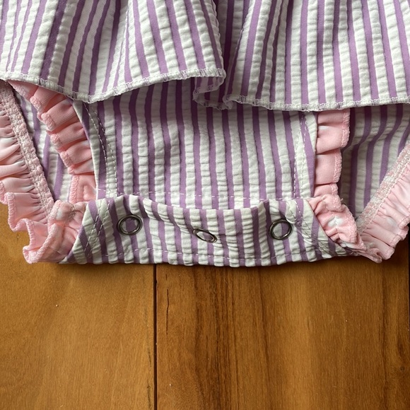 6-12 months Ruffle Butts- Peplum One Piece - Picture 2 of 6